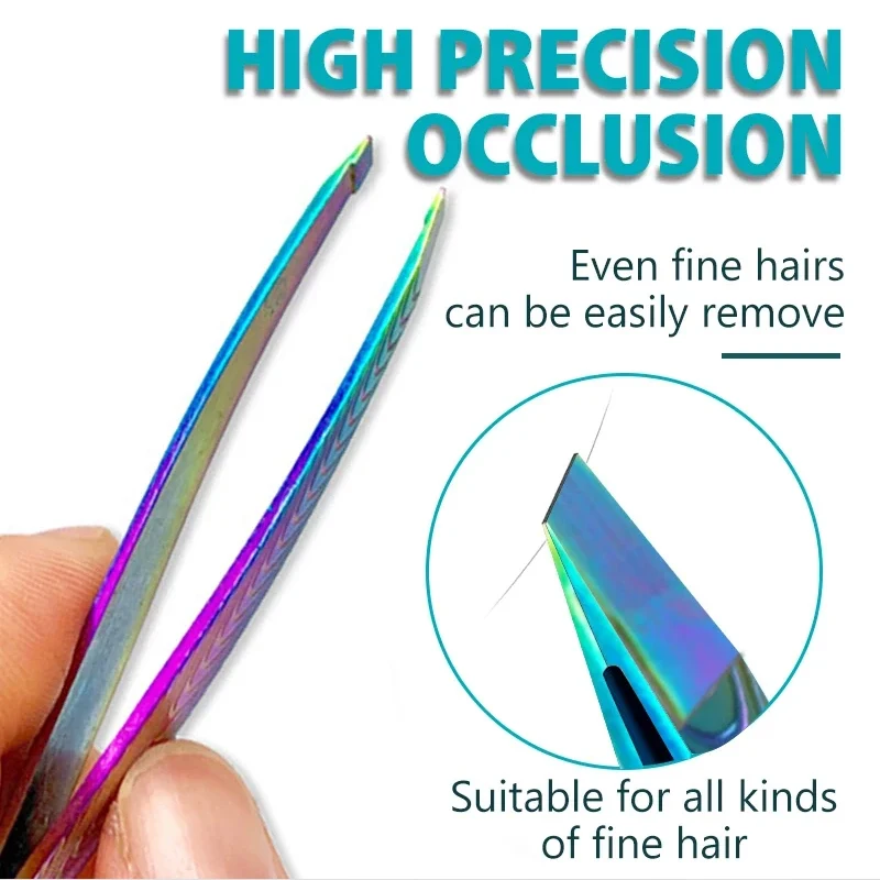 Removal Clip Women Professional Eyebrow Tweezer Trimmer Men Beard Eyelash Brow Stainless Hair Plucker For Face Lash Makeup Tools