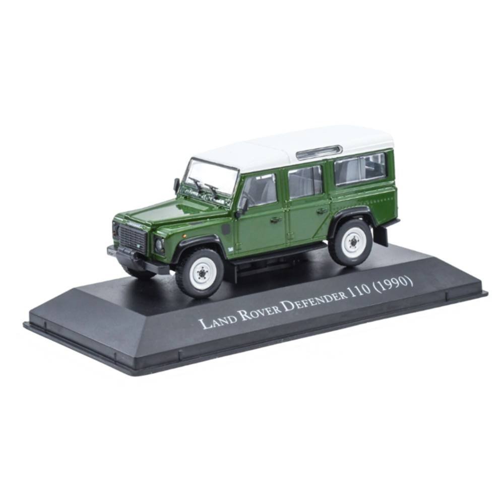 Miniatura Carro Land Rover Defender 110 (1990) - Carros Clássicos do Brasil - Verde - 1:43 - Luppa