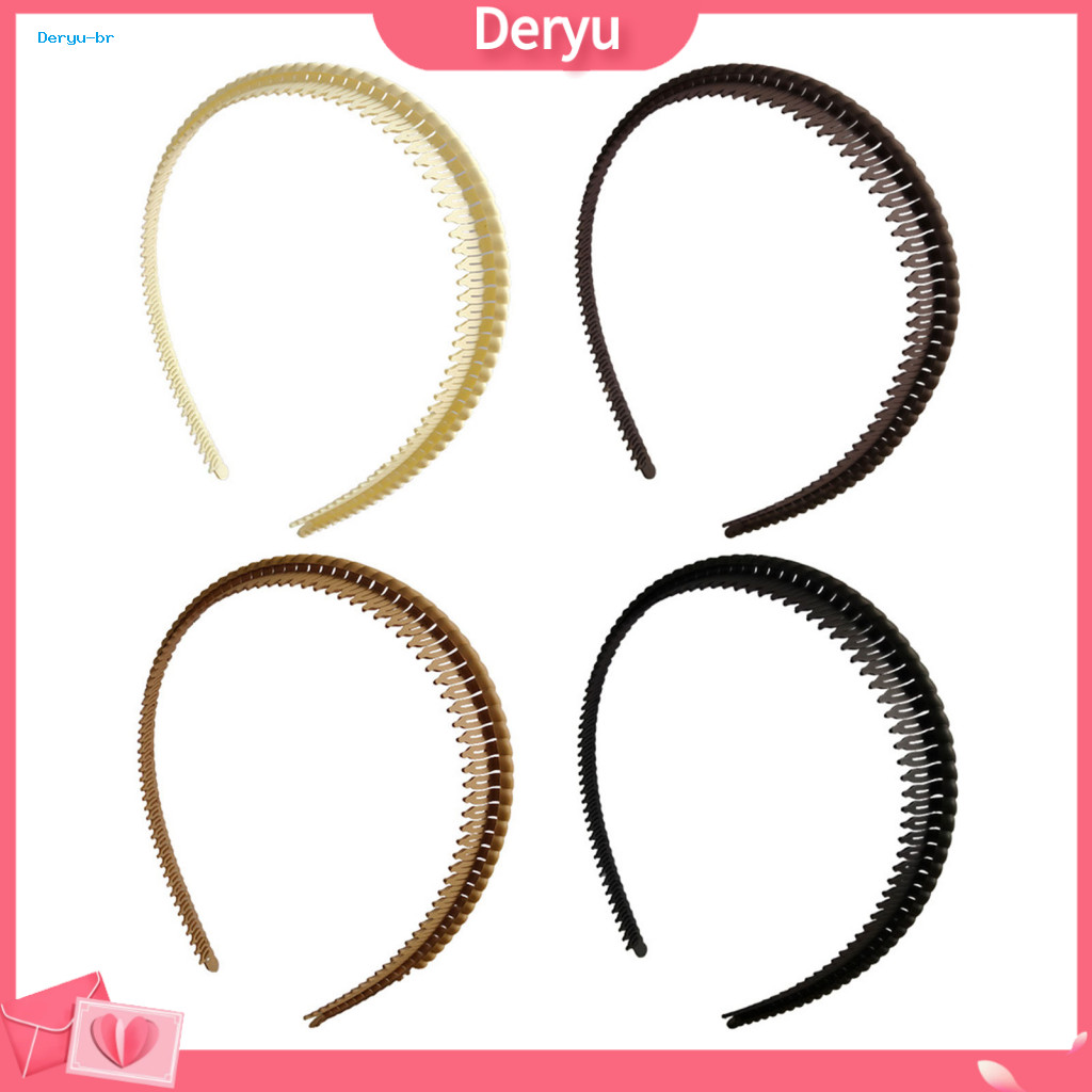 Women Headband Makeup Hair Hoop 4 Pcs Non-slip Plastic Lightweight Secure Fit Accessories for Washing Face and Daily Use
