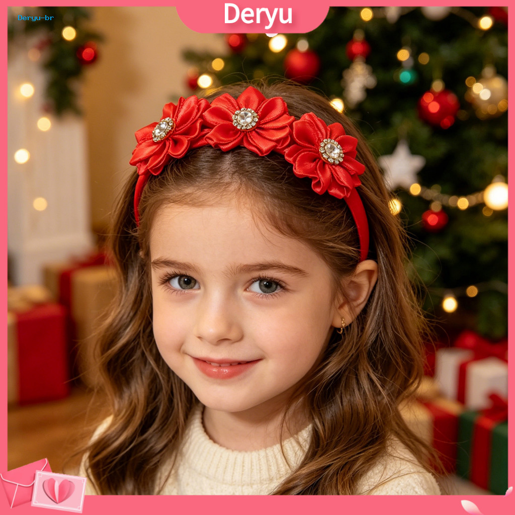 Plastic Arc Headband Lightweight Princess Rhinestone for Girls – 3d Multi-petal Flower Hair Hoop Perfect Party for Sou