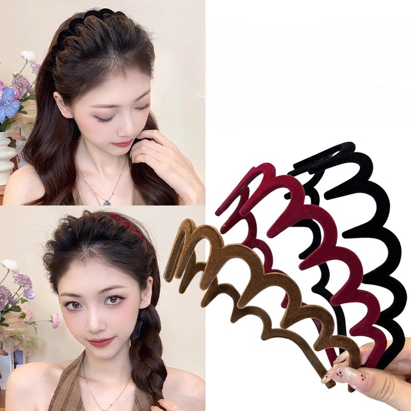 Estilo Francês Moda Macia Plástico Hair Hoop HairBands Headwear Headbands