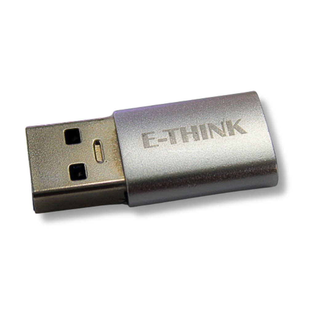 Adaptador USB 3.0 Tipo C Prata Alta Velocidade até 5Gbps