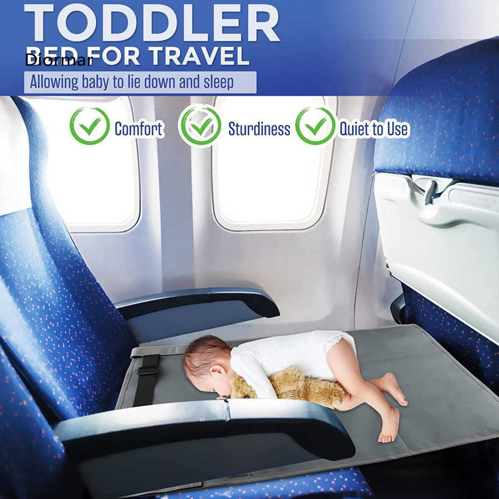 Children Travel Footrest Kids Airplane Extender Pad – Foldable Flight Bed with Anti-slip Support Comfortable for Child