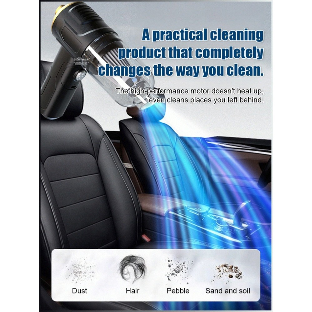 【Sucção Poderosa】Wireless Vacuum cleaner Vacuum cleaner Adjustable suction power Long nozzle Multiple accessories Stylis