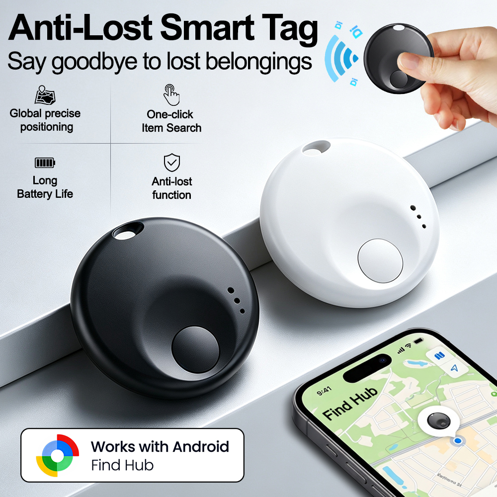 Etiqueta Localizadora Inteligente Funciona Com Google Encontrar Meu Android Mini Dispositivo Rastreador Bluetooth Anti-P