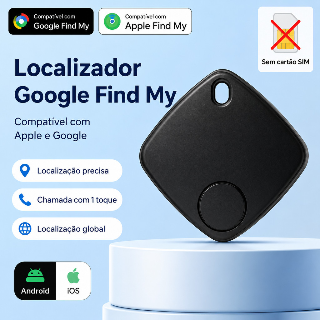 Localizador Inteligente Bluetooth Rastreador GPS Anti Perda com Alarme UWB Alta Precisão