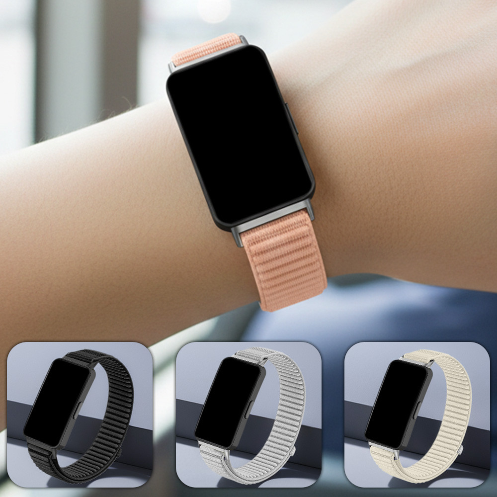 Pulseira Esportiva De Nylon Para Huawei Band 10 9 8 De Pulso Repalcement Cinto Respirável Acessórios Smartwatch NFC