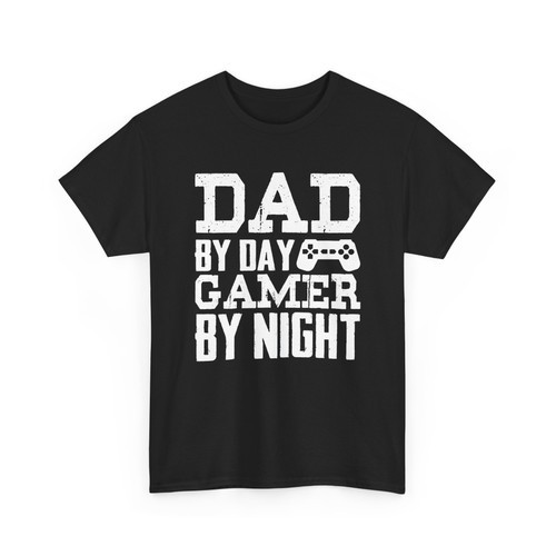 Camiseta Estampa Dad by Day Gamer by Night Gaming confortável divertida moderna casual tendência verão