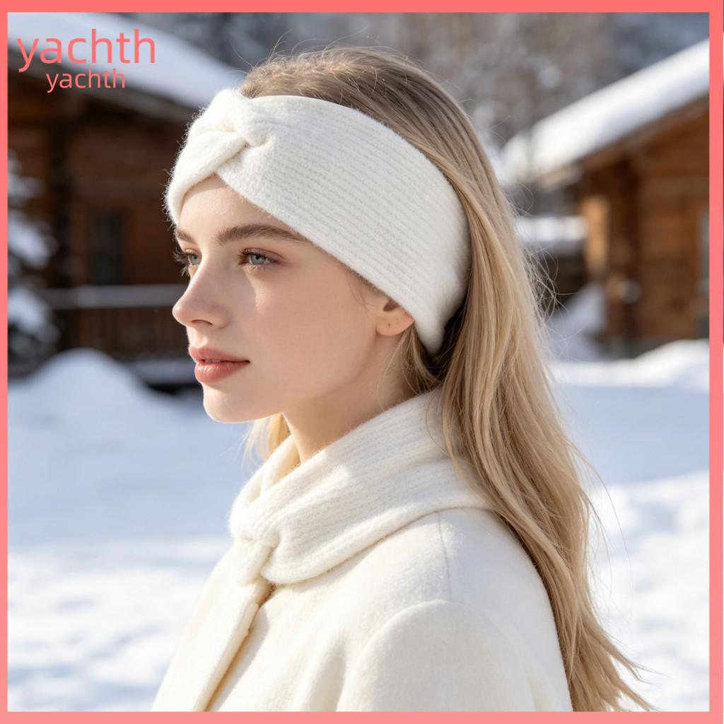 Winter Knitted Headband for Women Knotted for Hair Styling Women’s Thick Warm Twist Knot Ear Warmer Cozy Head Wrap for