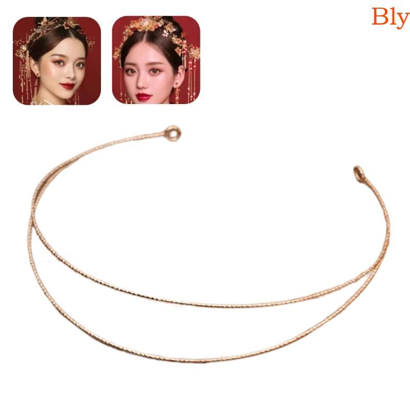 Bly Metal Head Band Hairwear Faixas Cabelo Configuração Base Branco Para Casamento Feminino