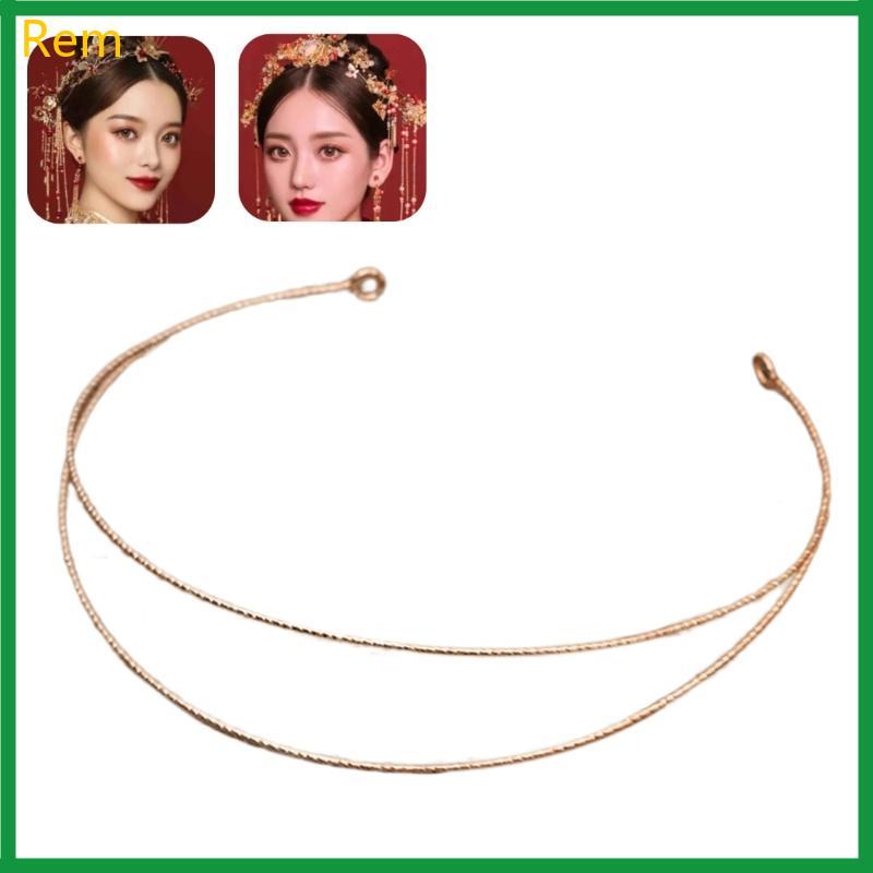 Rem Metal Head Band Hairwear Faixas Cabelo Configuração Base Branco Para Casamento Feminino
