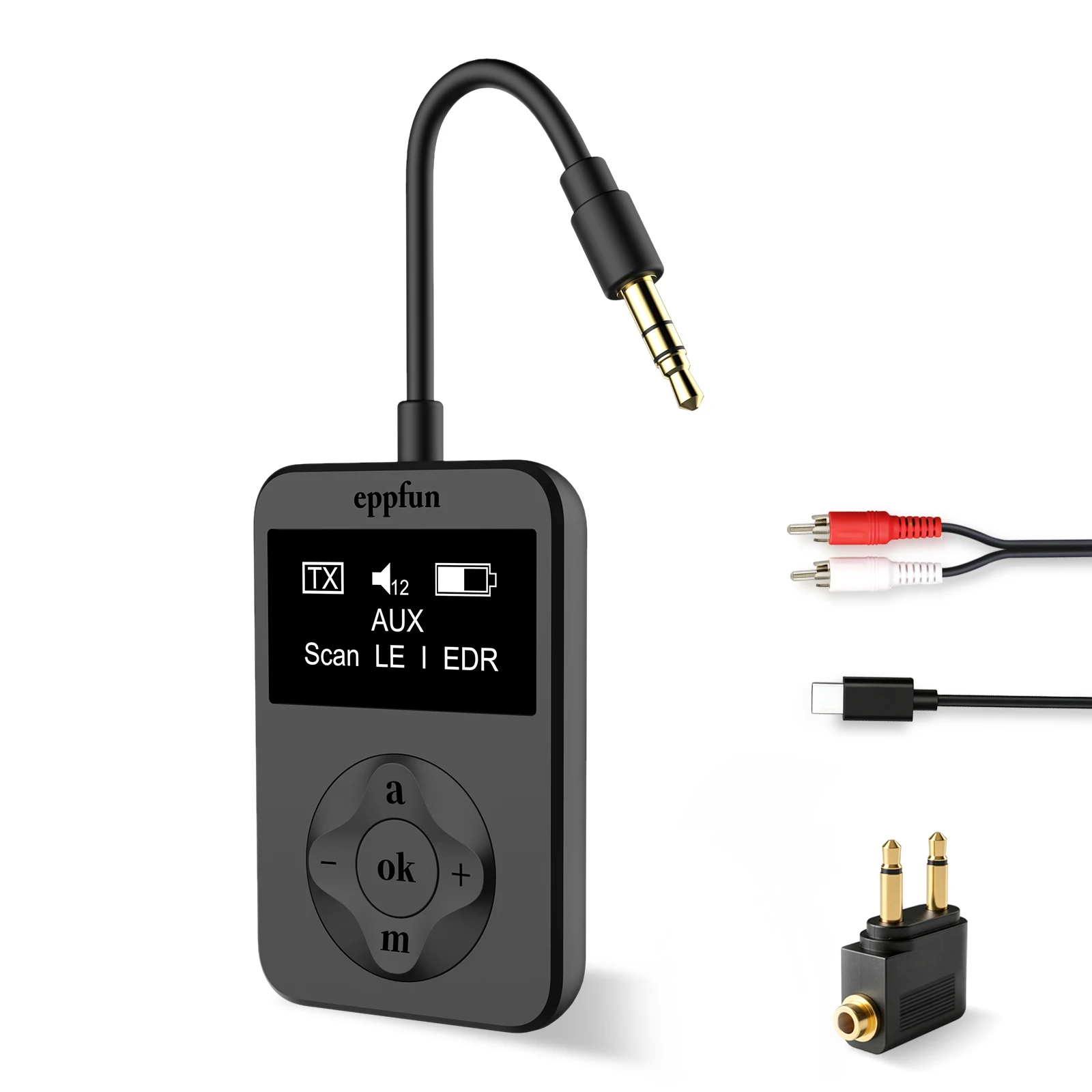 LE Audio Bluetooth 5.4 Audio Transmitter Adapter For TV Headphons With AptxLossless Auracast LC3 For Gaming Watching Music-Elect