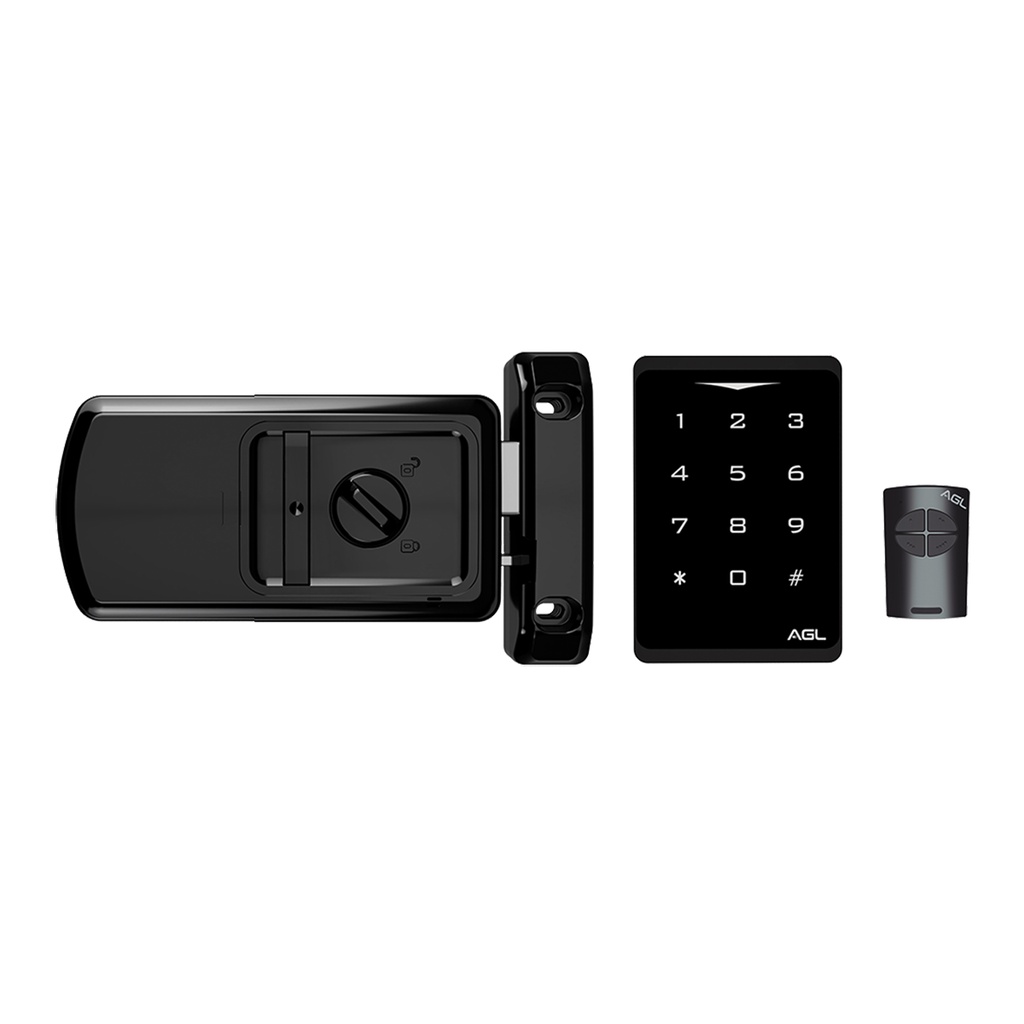 Fechadura smart X3 sem fio abertura controle tag e tetra AGL