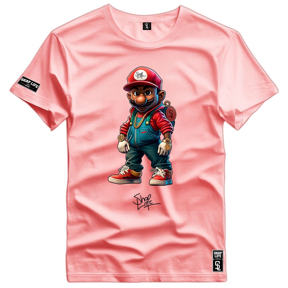 Camiseta Gamer Mario Nintendo Personalizada 100% Algodão Casual Mario Cartoon