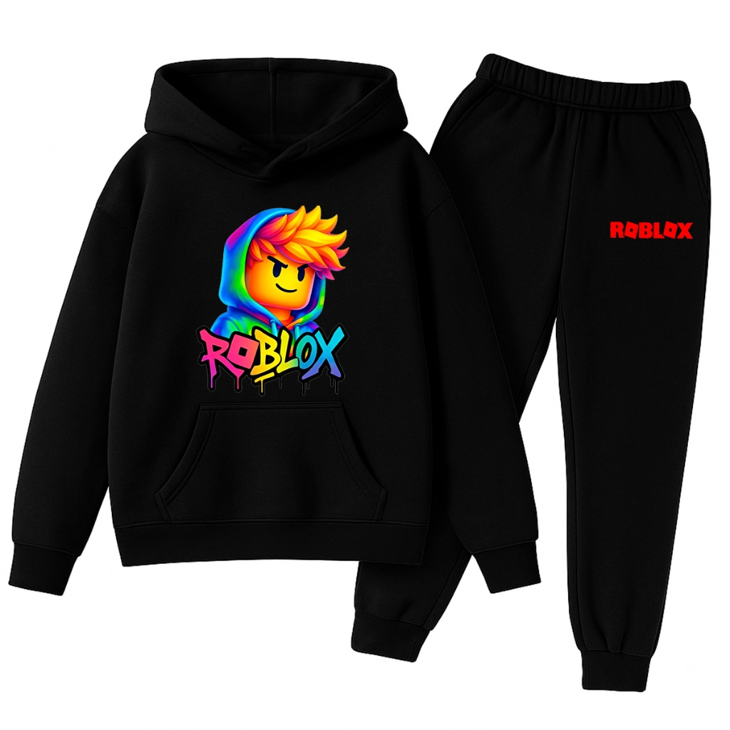 Conjunto Moletom Infantil Jogo Online Divertido Menino Gamer Cartoon Agasalho