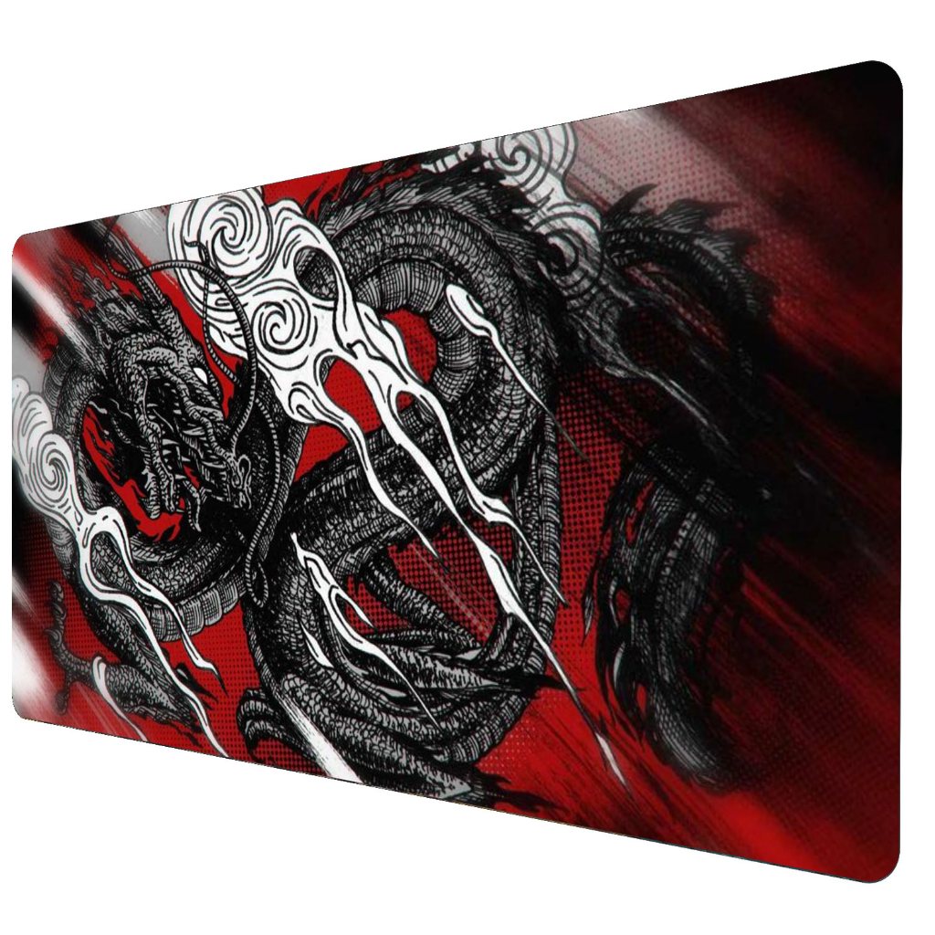 Mouse Pad Gamer Speed Extra Grande Dragão Cartoon Dark Vários Tamanhos
