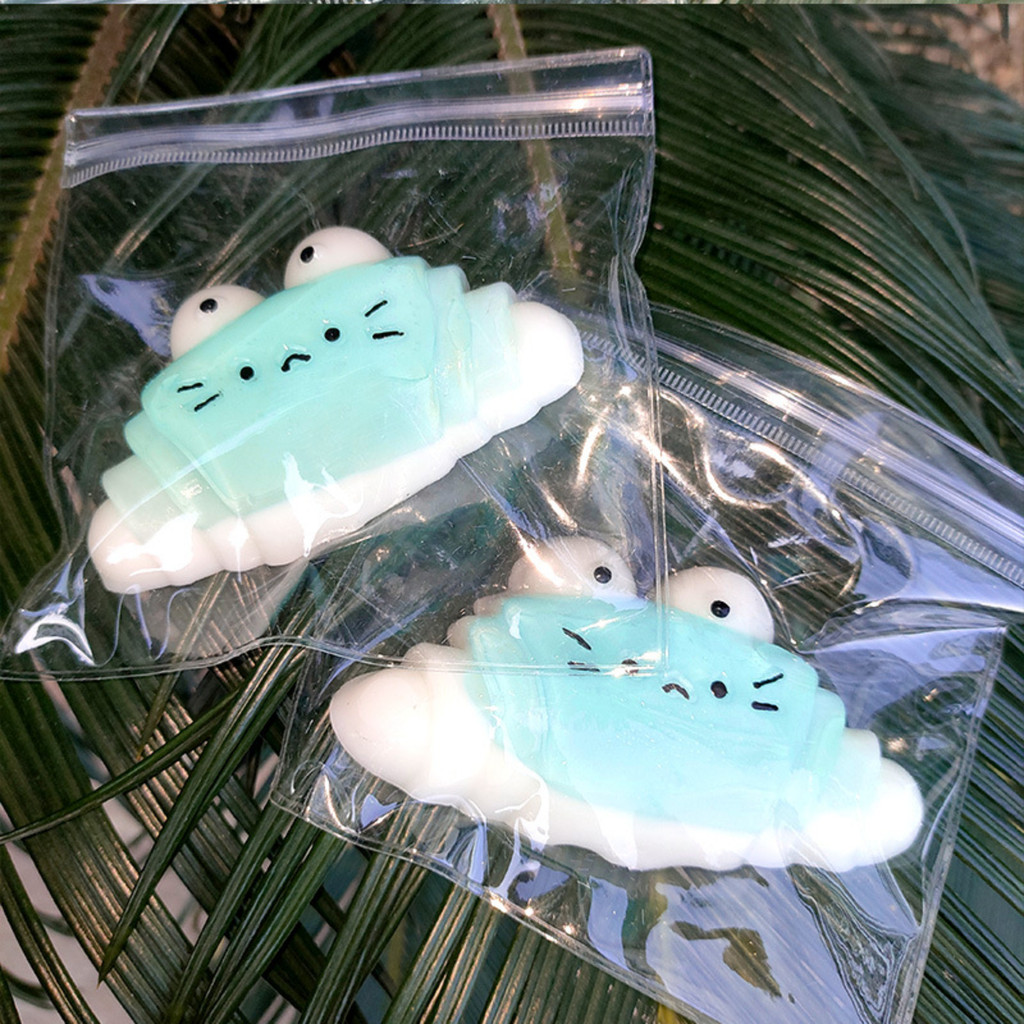 [Stress Relief] Cartoon Croissant Cat Toy/Cute Squishy Toy/Relaxing Toy for Teens/Adults/Fun Stress Relief Gift