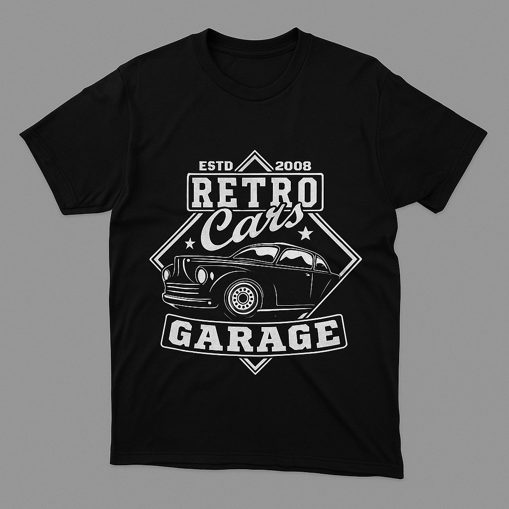Camiseta Cars Retro Garage Carros Antigos Clássicos Camisa T-shirt Masculina e Feminina
