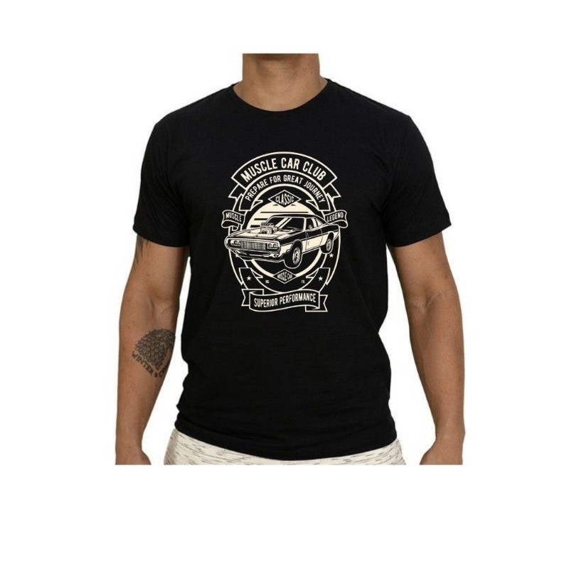 Camiseta Clássica Muscle Car Dodge  Retro Premium Conforto