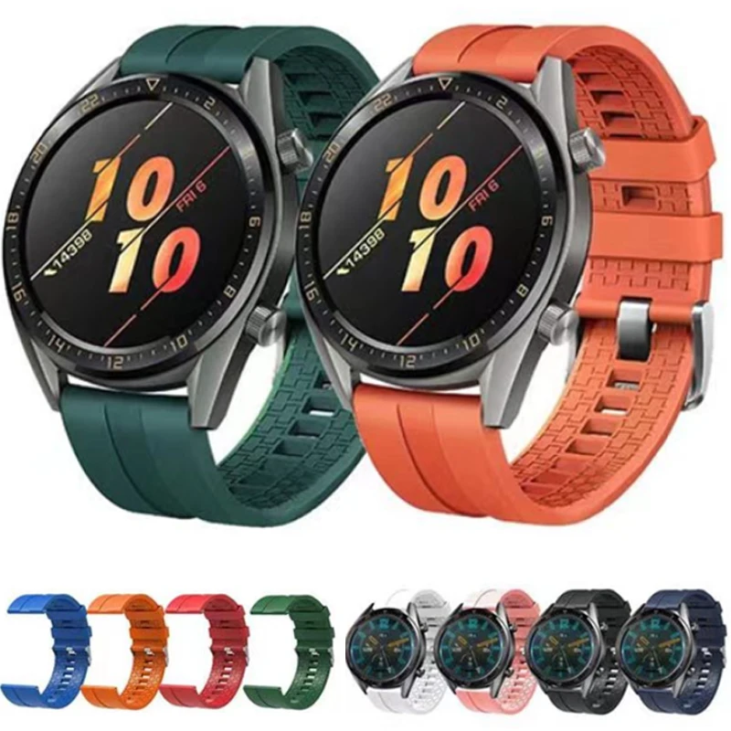 22mm Watch Strap for Samsung Galaxy watch 5 pro 4 6 classic Active 20mm Sport Silicone bracelet huawei watch gt 3-2-2e-pro band