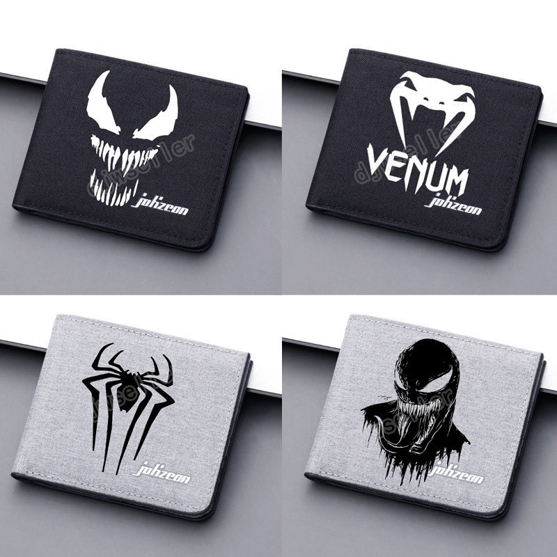 [Spot] Marvel Venom Pattern De Veneno Padrão Para Crianças Carteira Caseira Zero Prática De Cartões Duráveis Saco De Arm
