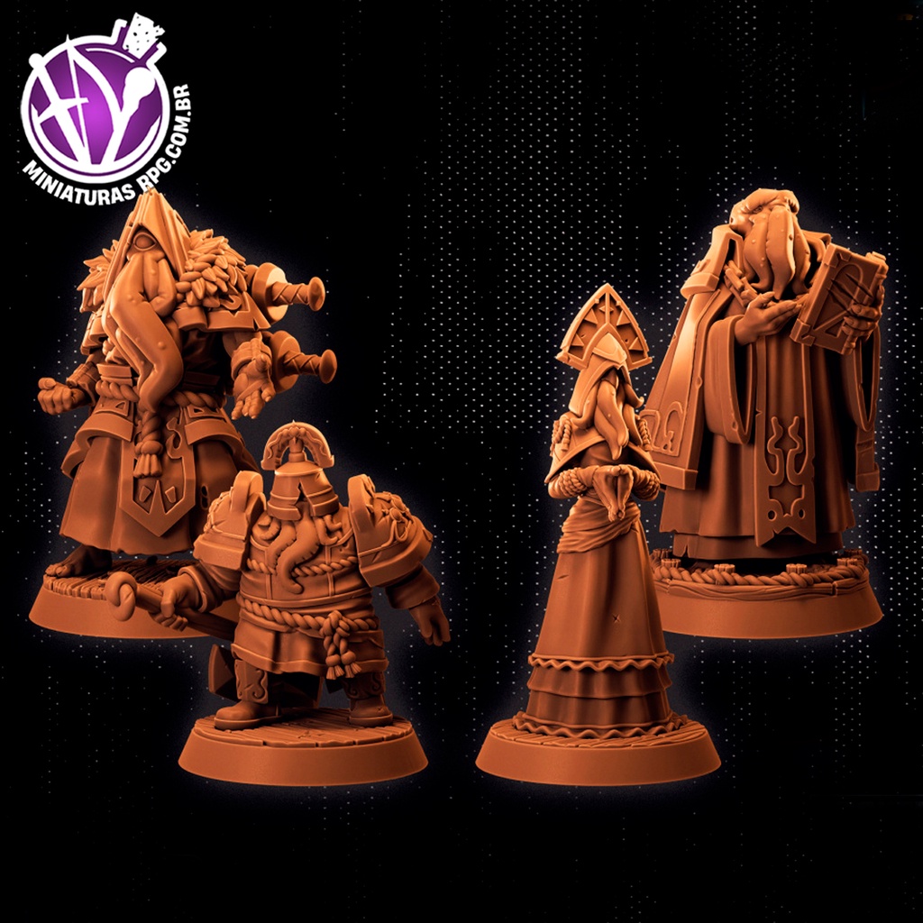 Criaturas dos Vazio Cthulhu Miniaturas RPG Coleção Corsairs of the Ember Void - Broken Anvil - D&D Dungeons and Dragons