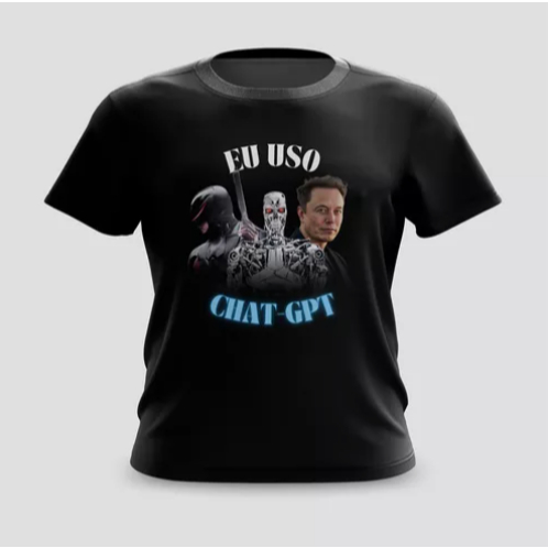 Camiseta Camisa Eu Uso Chat-gpt Carnaval Meme