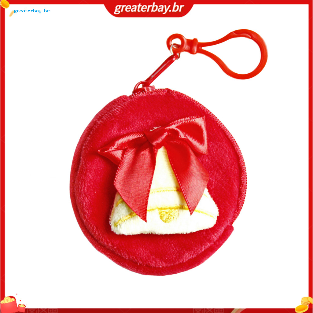 Christmas Coin Purse for Women Girls – Cute 3d Snowman Reindeer Tree Mini Plush Zippered Small Change Pouch for Coins