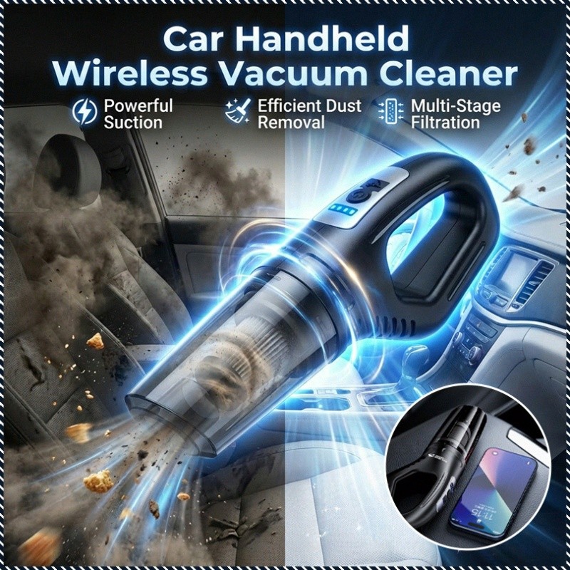 [Aspiração Poderosa] JMY Wireless Handheld Car Vacuum Cleaner / Limpeza Auto/Acessórios para Carro