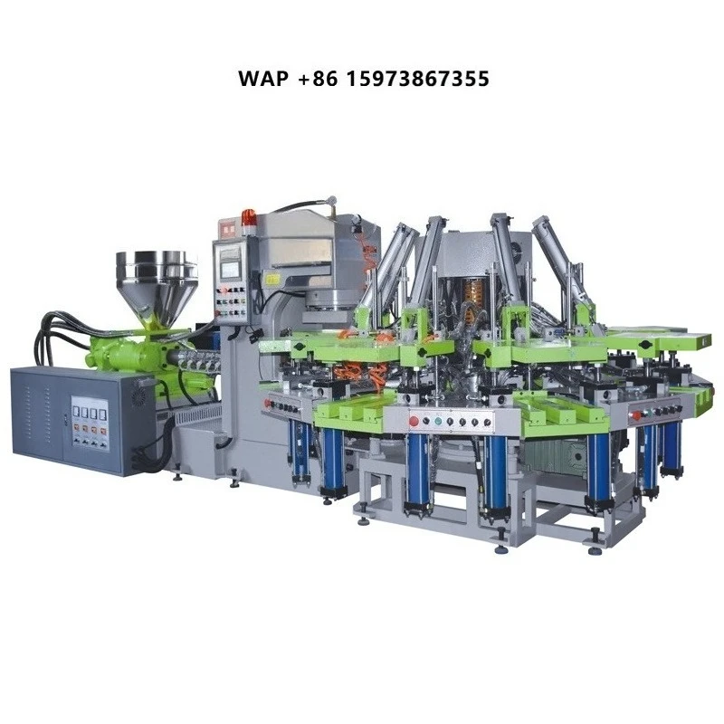 Full Automatic PVC/TPR/ Plastic Slipper Making air Blowing Shoe Making Machine