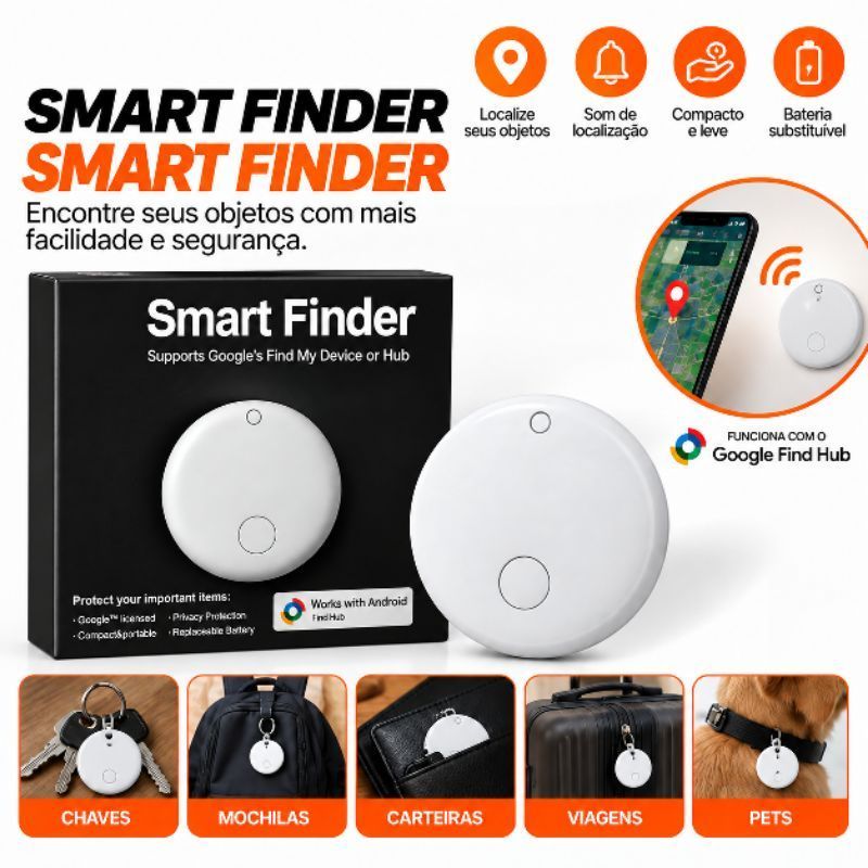 Rastreador Localizador Bluetooth Tag Smart Finder Android Google Find Hub