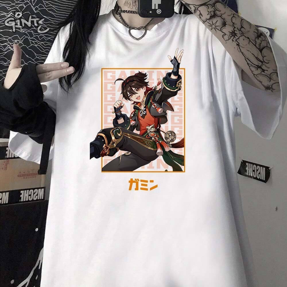 Camiseta Unissex Masculina e Feminina 2024  YIP GAMING genshin impact  Nova