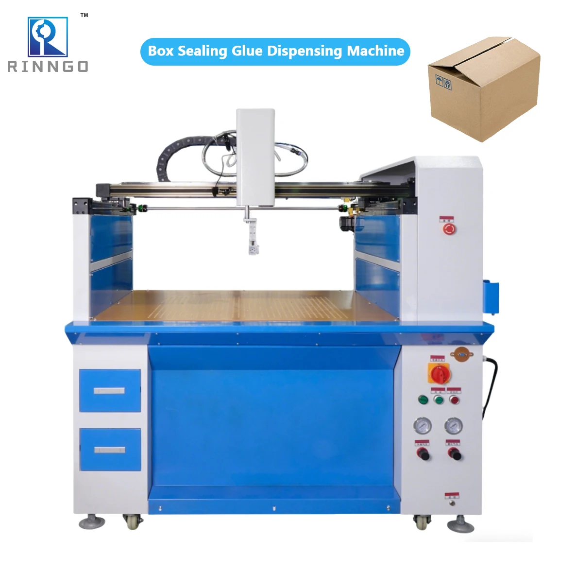 Semi-Automatic Leather Shoes Insole Edge Gluing Pressing Machine for Box Packaging Industry