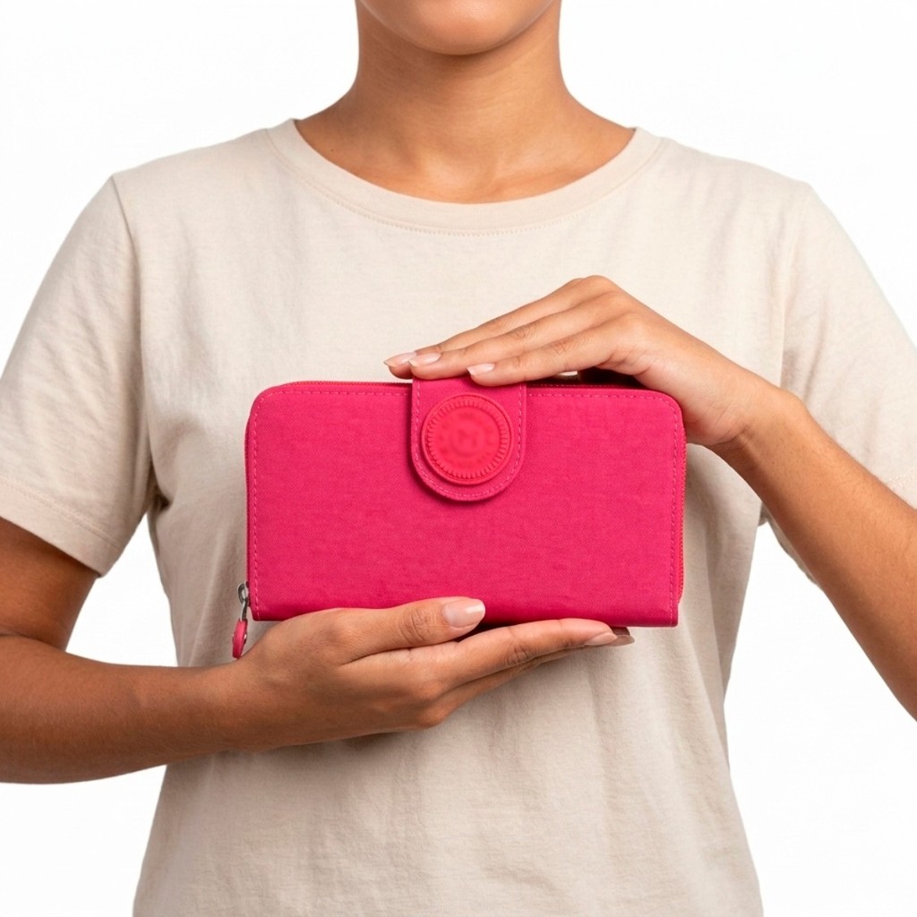 Carteira Feminina Envelope Grande Multiuso Organização Premium com Estilo Chaveiro Colorida F P Ecom