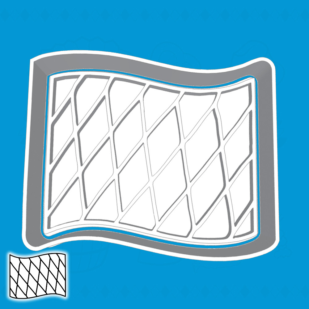 CORTADOR DE BISCOITO OKTOBERFEST - BANDEIRA DA BAVIERA (ESTILO 1)