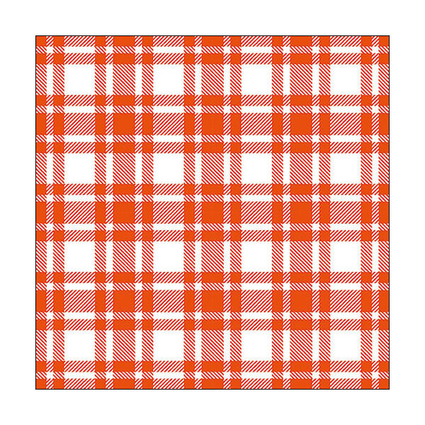 Pct. de Guardanapos Checkered Pattern Orange Ref. 13317281