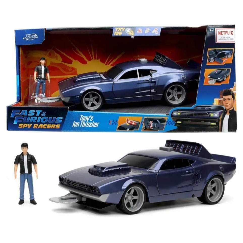 Miniatura Carro Spy Racers Tony's Ion Thresher Velozes - C/ Luz e Som - 1:16 - Jada