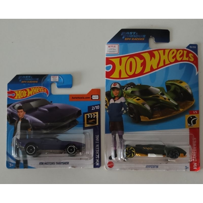 Hot Wheels - kit 2 Fast Furious Spy Racers - Iron Motors Threshers e Hyperfin - Lacrados