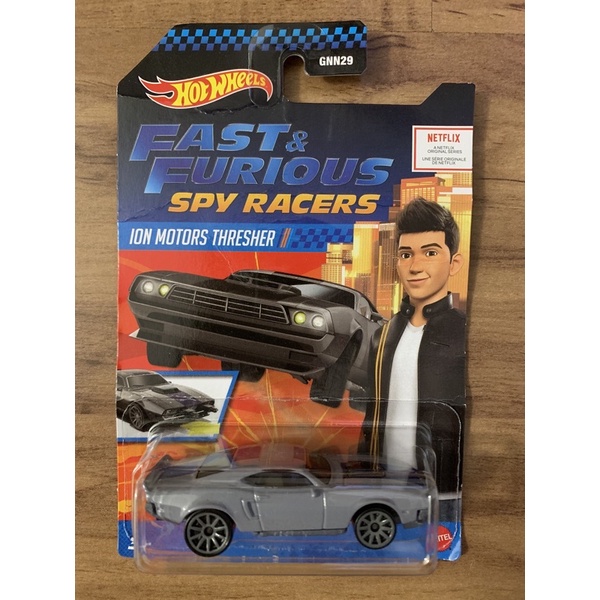 HOT WHEELS - Spy Racers - Velozes e Furiosos - ION MOTORS THRESHER -  Série Netflix - Cartela Longa (Cartela amassada)