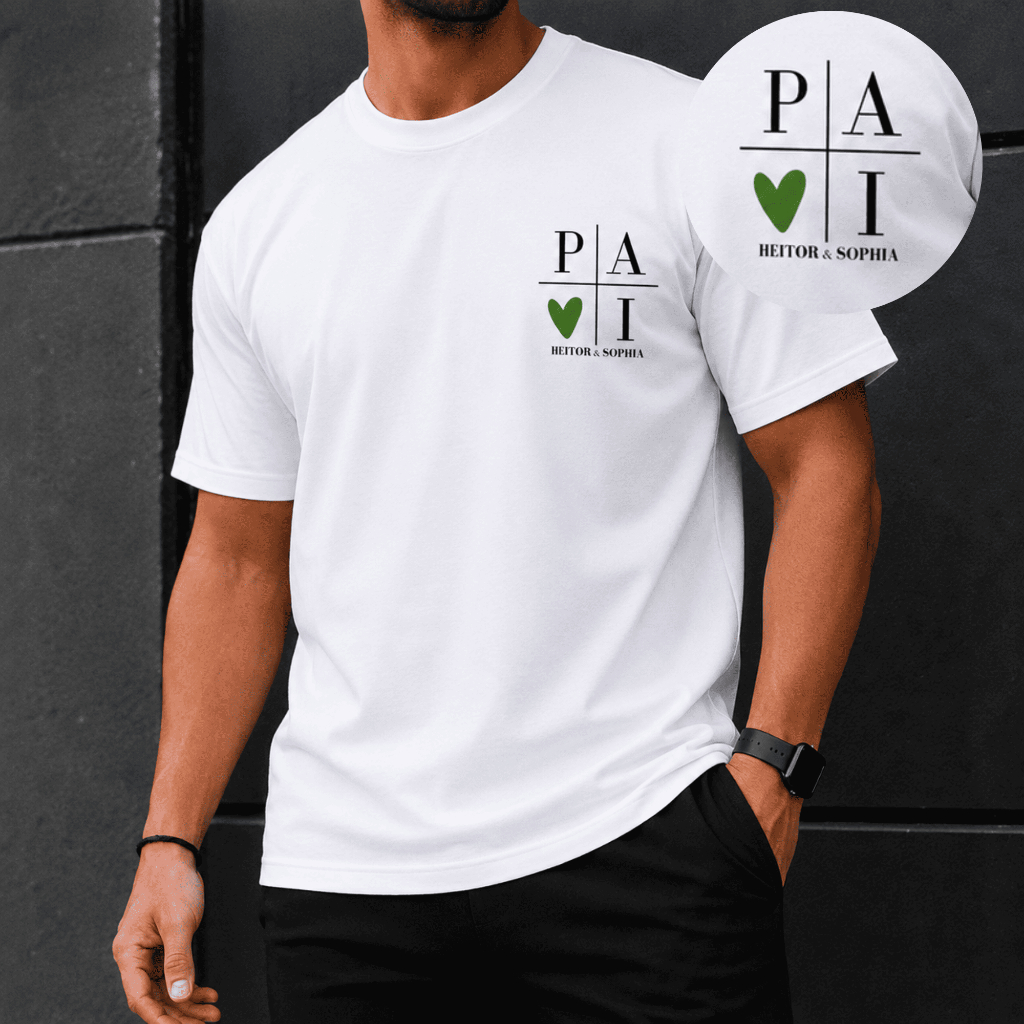 Camiseta Personalizada Dia Dos Pais Camisa Presente Homem Blusa Papai Masculina ENVIAR NOME NO CHAT
