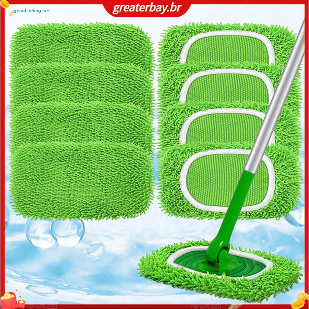 Microfiber Chenille Mop Pad Washable Reusable Replacement Cover with Elastic Design for Wet Dry Floor Durable and Easy t