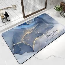 Tapete Retangular Banheiro Antiderrapante Absorvente Macio Pisa Decoração Porta Banheiro Carpete