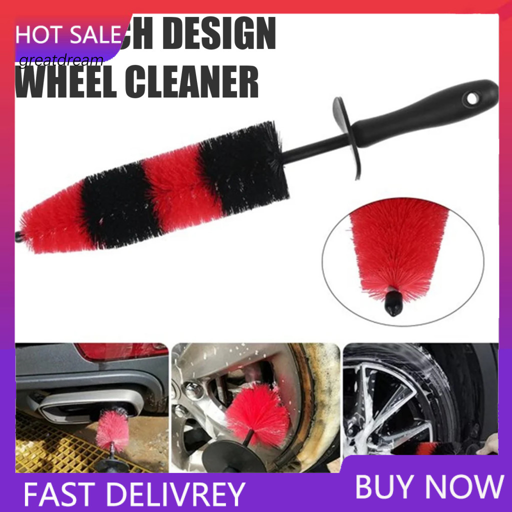 Wheel Brush Car Set Microfiber Detailing Tool for Tires Rims Engine Effective Brake Dust Removal Universal Washing Brush