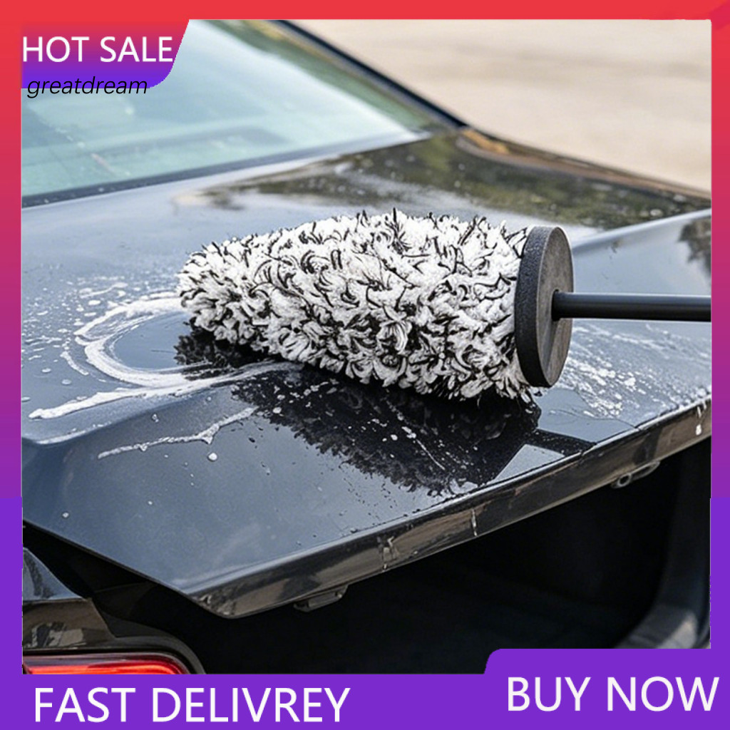 Car Brush Protective Cover Microfiber Detailing Soft Wheel Rim Cleaner Tire Spoke Grille Tool for Auto Care Dust Removal