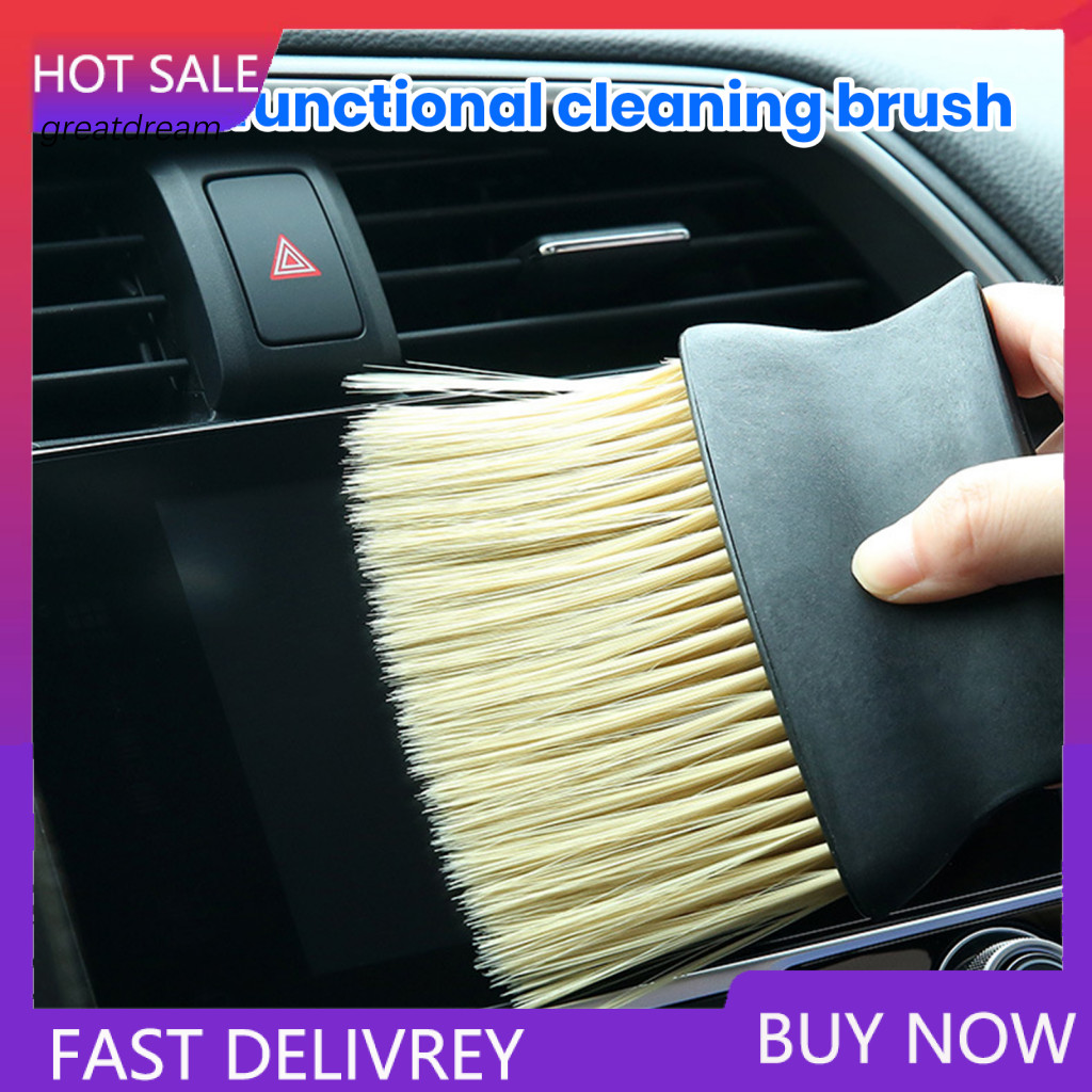 Car Dust Brush Removal with Soft Bristles – High Density Air Vent for Auto Ergonomic Handle Perfect for Ac Vents and D