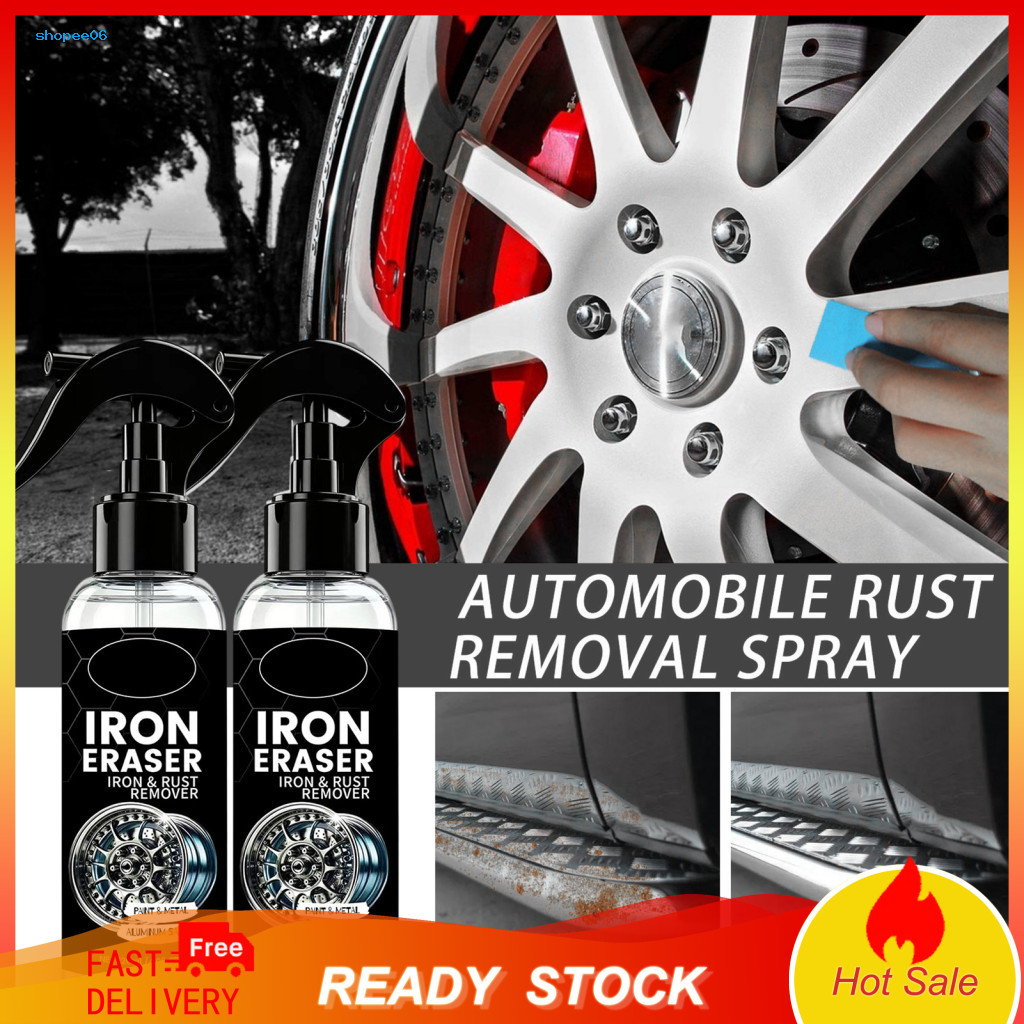 Iron Particle Remover Rust Removal Spray for Cars 120ml – Fast Brake Dust Cleaner Metal Stain for Auto Paint Effective