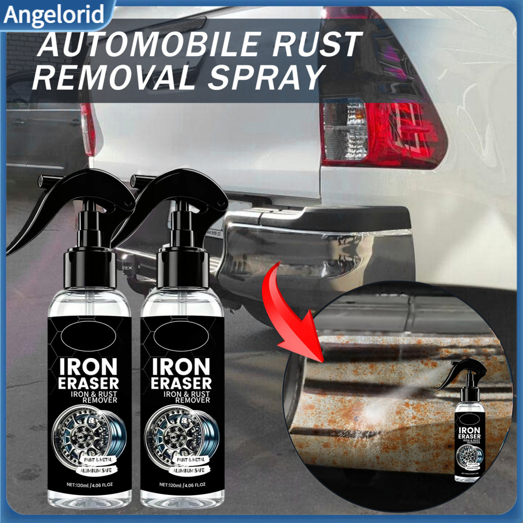 Rust Removal Spray Dissolving Iron Remover for Cars 120ml – Fast Brake Dust Cleaner Metal Stain for Auto Paint Effecti