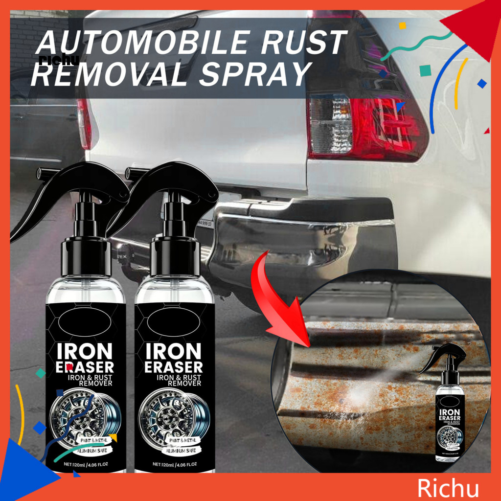 Rust Removal for and Bolts Spray Iron Remover for Cars 120ml – Fast Brake Dust Cleaner Metal Stain for Auto Paint Effe