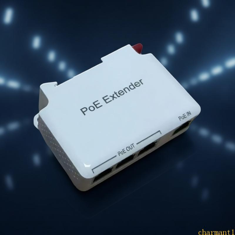 charmant POE Extender Oferece Montagem Trilho Parede Adequado Para Vários Ambientes