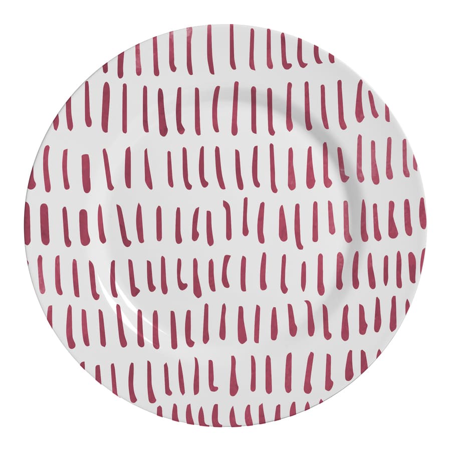 Conjunto com 6 Pratos Raso Staircase Ø29cm Cerâmica Alleanza